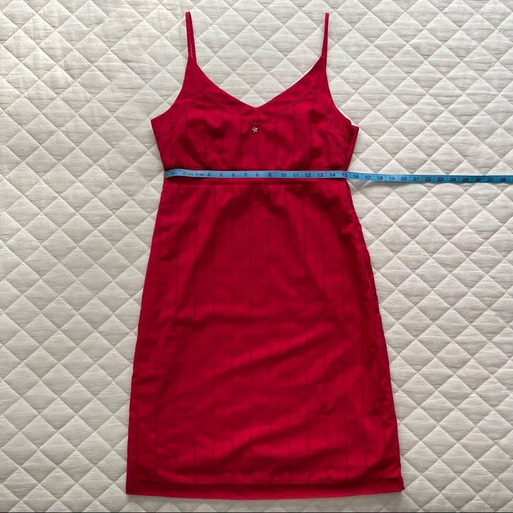 💋 Tommy Hilfiger, Vintage Kiss Me Crimson Midi Dress - Picture 10 of 11